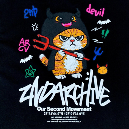 [2nd Archive]悪魔の落書き猫Tシャツ(SAB241)