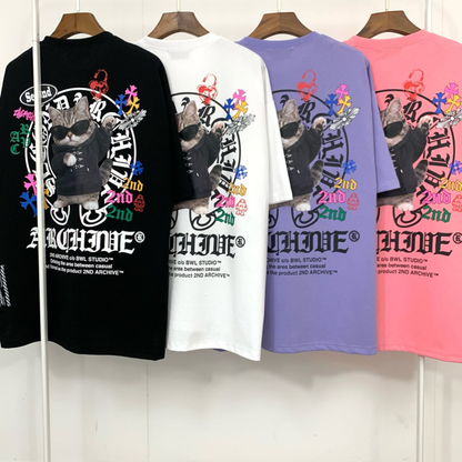 [2nd Archive]サークルダブキャットTシャツ(SAB223)