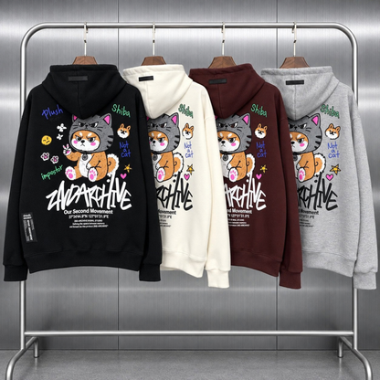 [2nd Archive]不機嫌そうな猫のピースサインパーカー※セット販売あり(SAB277)