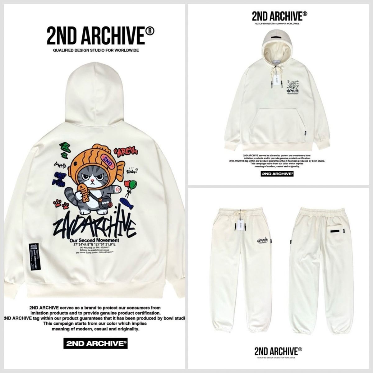 [2nd Archive]ナマズ柄パーカー※セット販売あり(SAB278)
