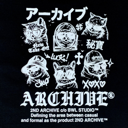 [2nd Archive] スケッチキャットTシャツ(SAB244)