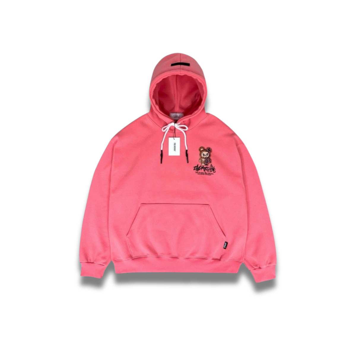 ライトグレー生地とヒョウ柄デザインの組み合わせが見えるアップ画像