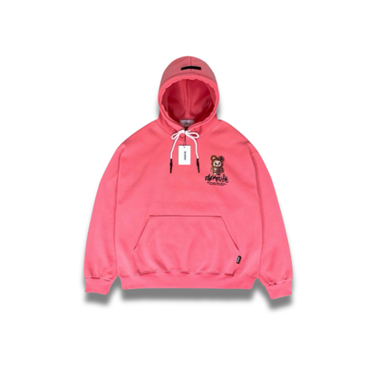 ライトグレー生地とヒョウ柄デザインの組み合わせが見えるアップ画像