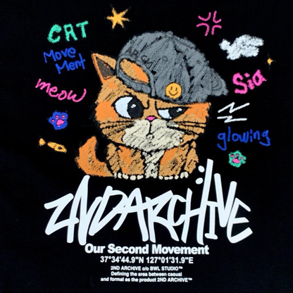 [2nd Archive]ボールキャップ 猫柄パーカー※セット販売あり(SAB262)