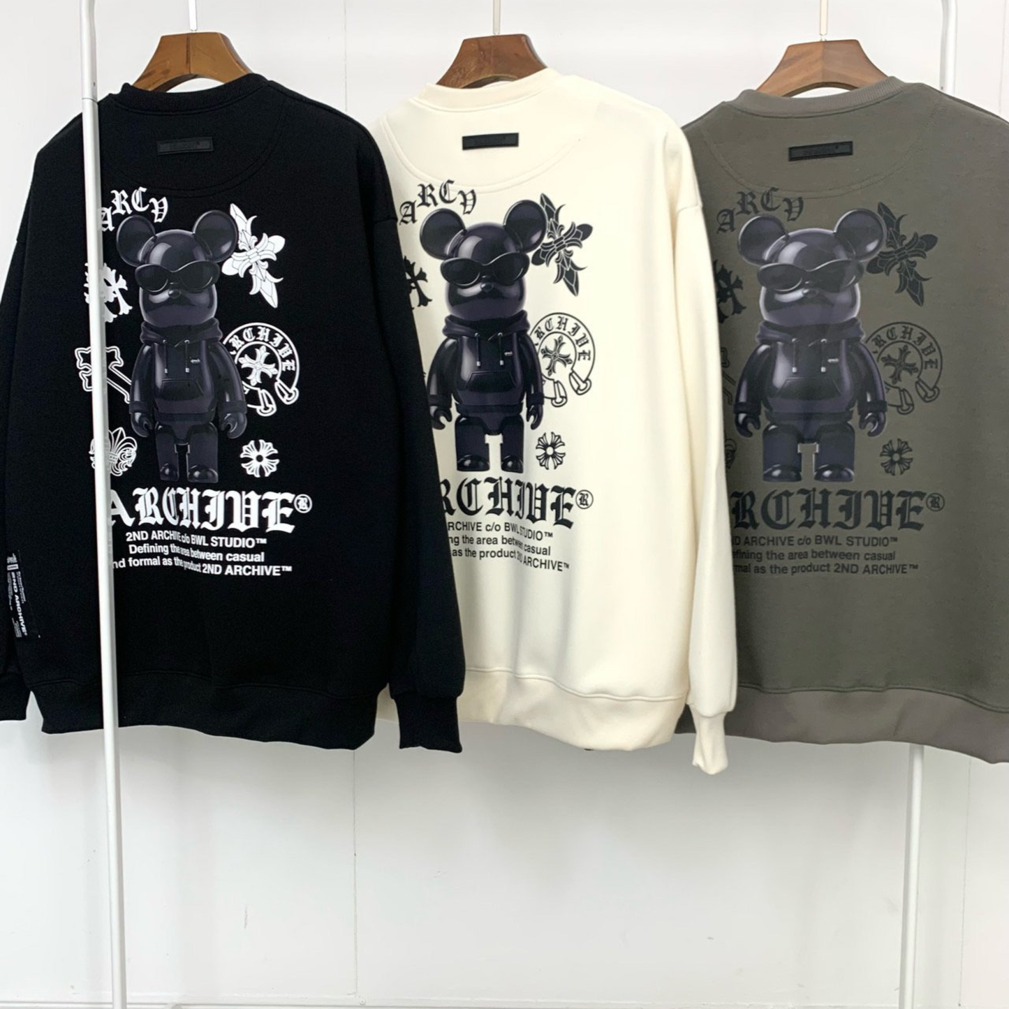 [2nd Archive]ブラッククロスベアスウェット(SAB219)