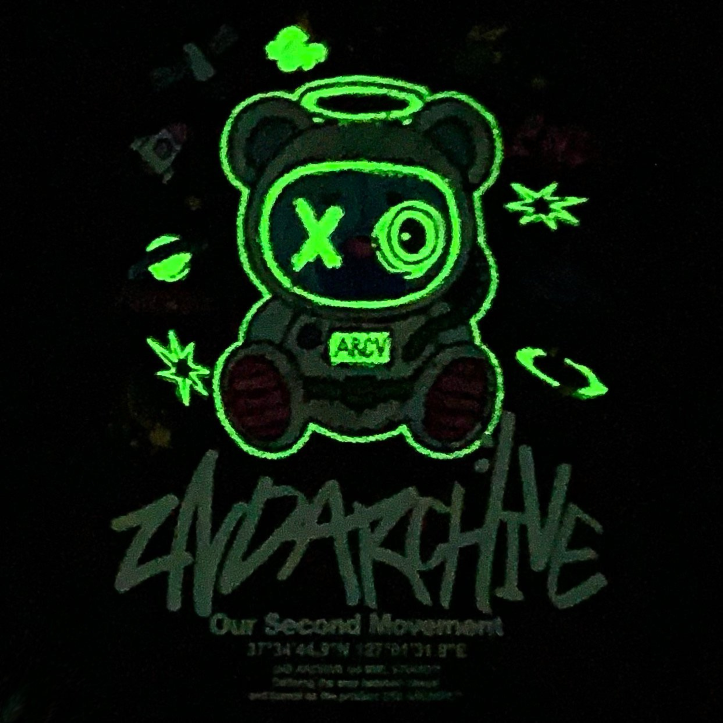 [2nd Archive]光る宇宙クマTシャツ(SAB212)