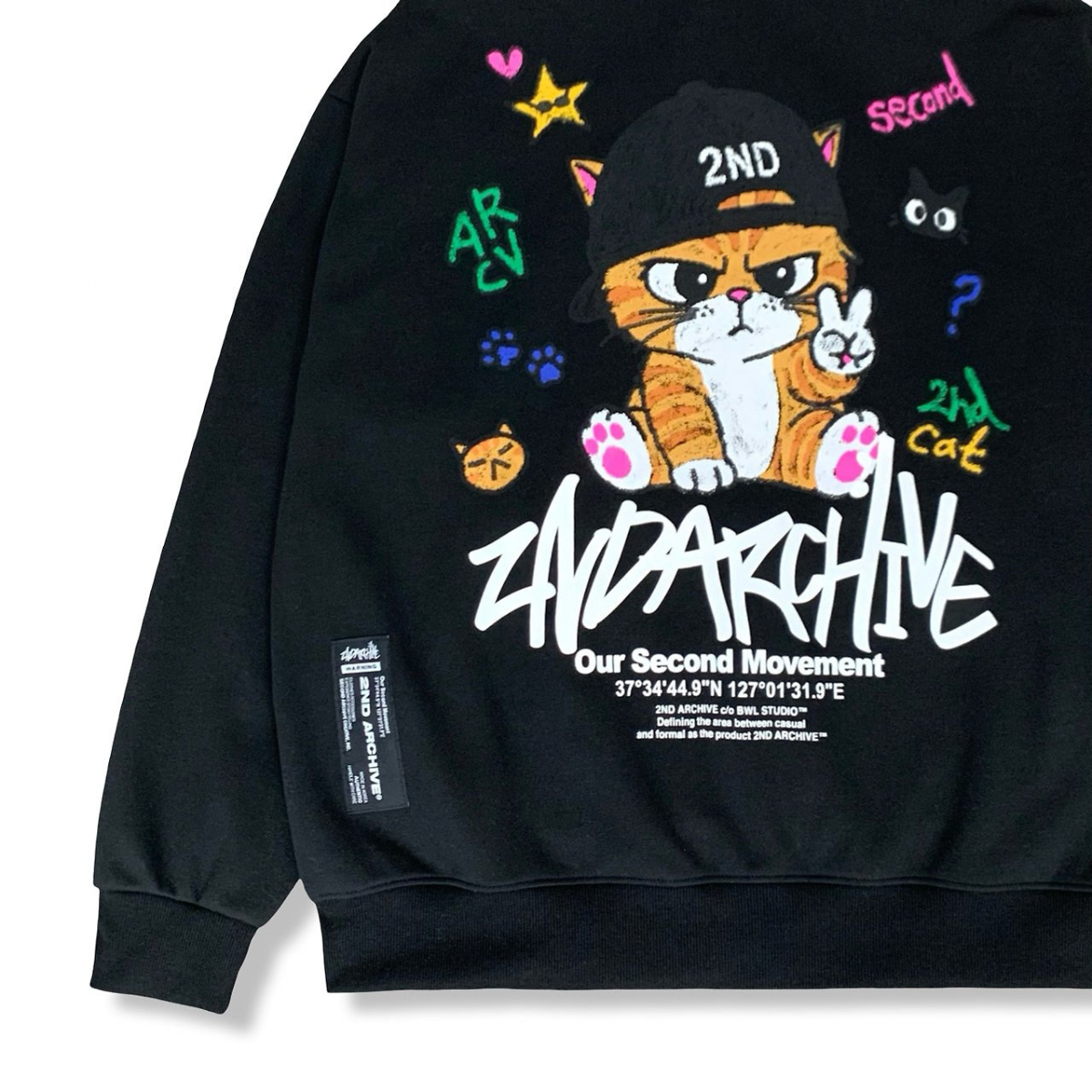 [2nd Archive]クールなトラ猫柄のジップアップパーカー※セット販売あり(SAB269)