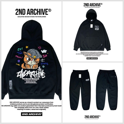 [2nd Archive]ボールキャップ 猫柄パーカー※セット販売あり(SAB262)