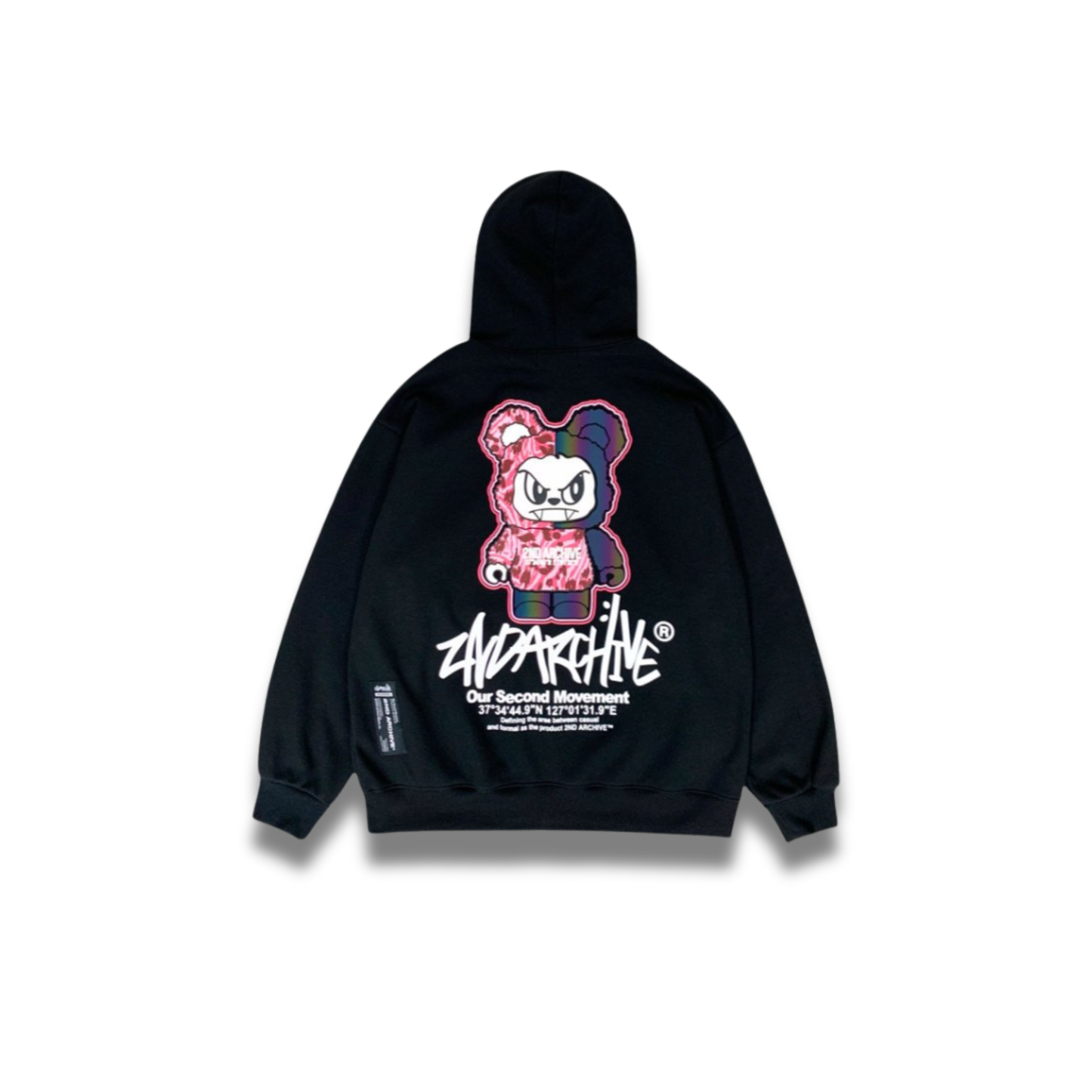 [2nd Archive]ピンクヒョウ柄ベアパーカー※セット販売あり(SAB210)