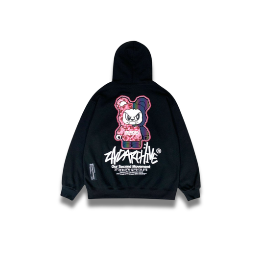 [2nd Archive]ピンクヒョウ柄ベアパーカー※セット販売あり(SAB210)