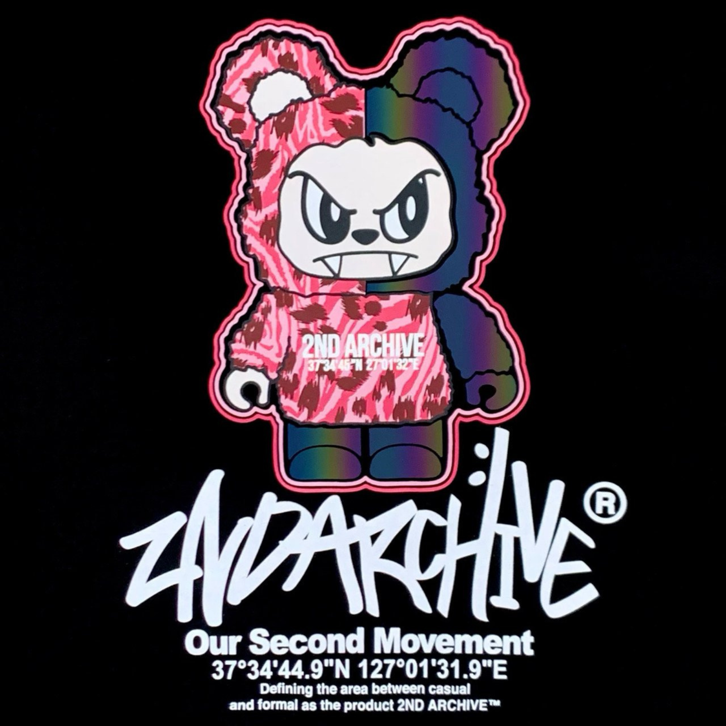 [2nd Archive]ピンクヒョウ柄ベアパーカー※セット販売あり(SAB218)