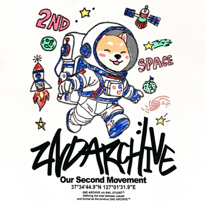 [2nd Archive]宇宙飛行士柴犬Tシャツ(SAB230)