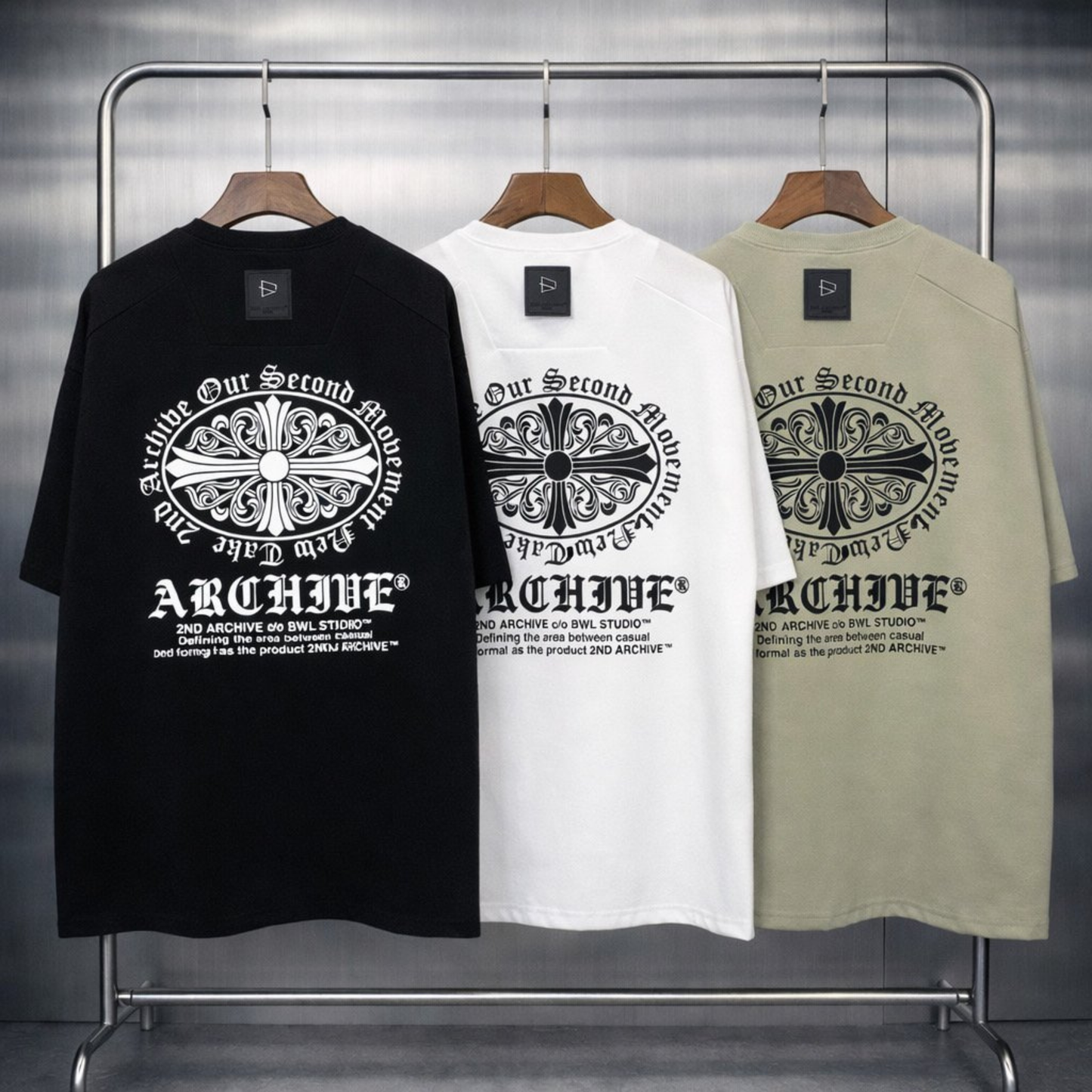 [2nd Archive]革パッチ付き十字架Tシャツ(SAB237)