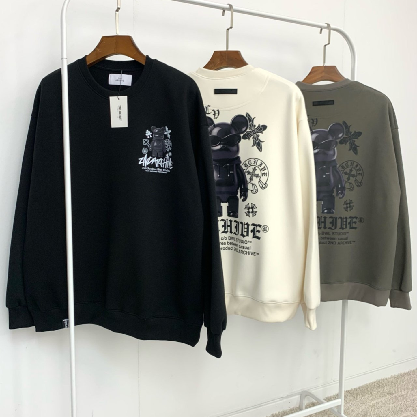 [2nd Archive]ブラッククロスベアスウェット(SAB219)