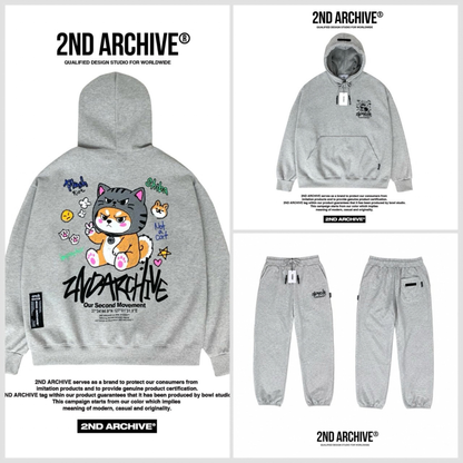 [2nd Archive]不機嫌そうな猫のピースサインパーカー※セット販売あり(SAB277)