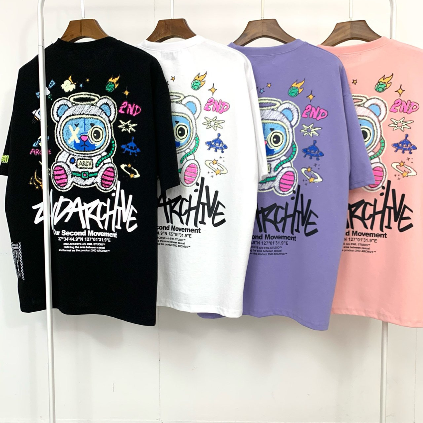 [2nd Archive]光る宇宙クマTシャツ(SAB212)