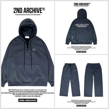 [2nd Archive] Logo Lace-Up Hoodie *Set sale available (SAB276)