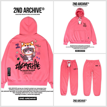 [2nd Archive]柴犬ニット猫パーカー※セット販売あり(SAB257)