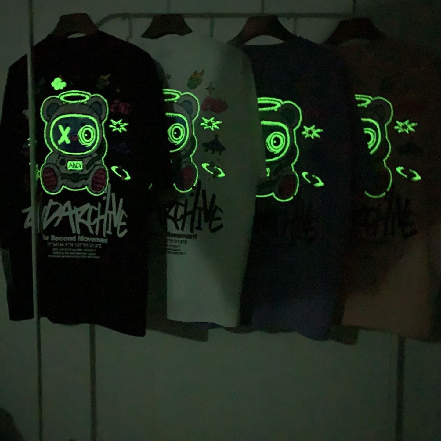 [2nd Archive]光る宇宙クマTシャツ(SAB212)