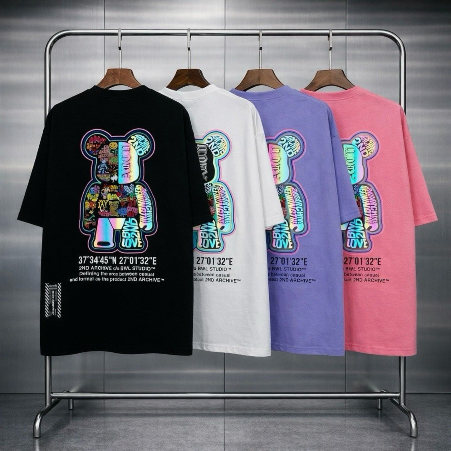 [2nd Archive]グラフィティベア反射Tシャツ(SAB231)