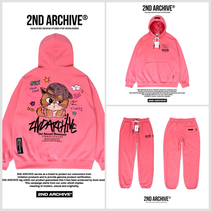 [2nd Archive]ボールキャップ 猫柄パーカー※セット販売あり(SAB262)