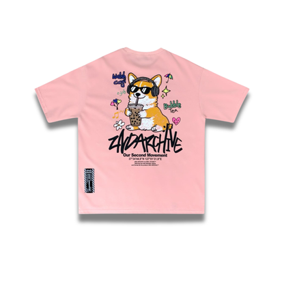 [2nd Archive]タピオカコーギーTシャツ(SAB249)