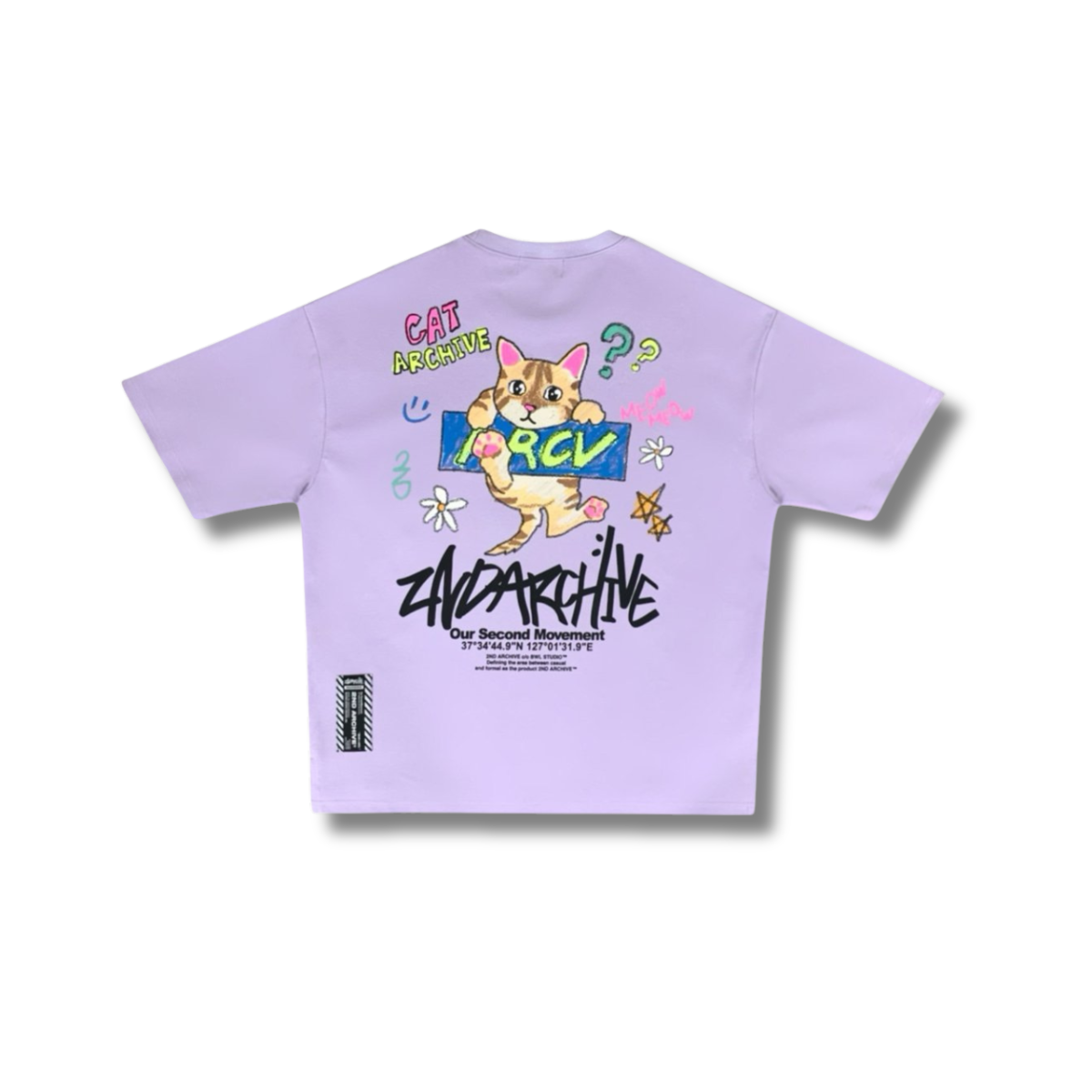 [2nd Archive] Cute Crayon Cat T-shirt (SAB127)