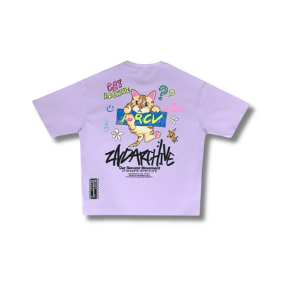 [2nd Archive] Cute Crayon Cat T-shirt (SAB127)