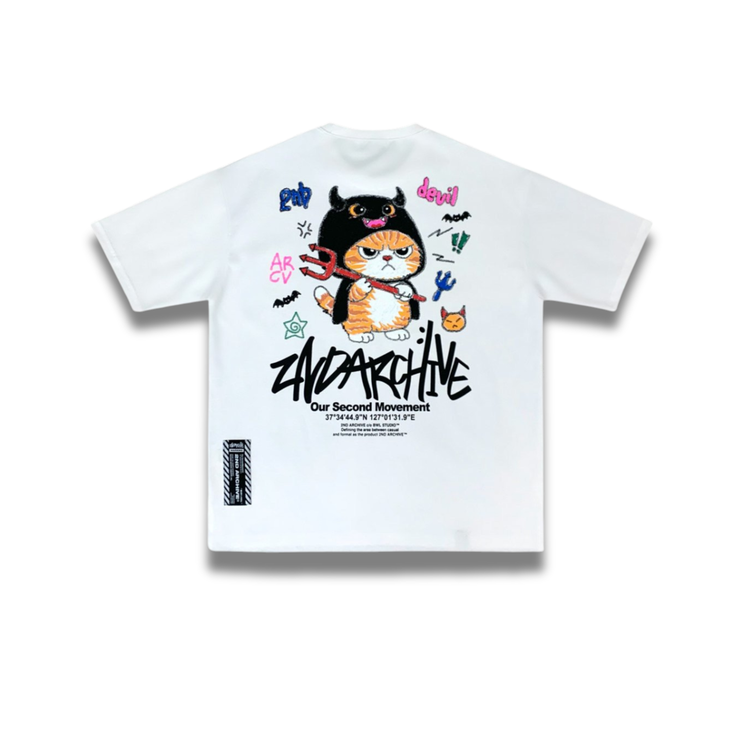 [2nd Archive]悪魔の落書き猫Tシャツ(SAB241)