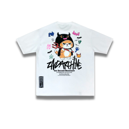 [2nd Archive]悪魔の落書き猫Tシャツ(SAB241)