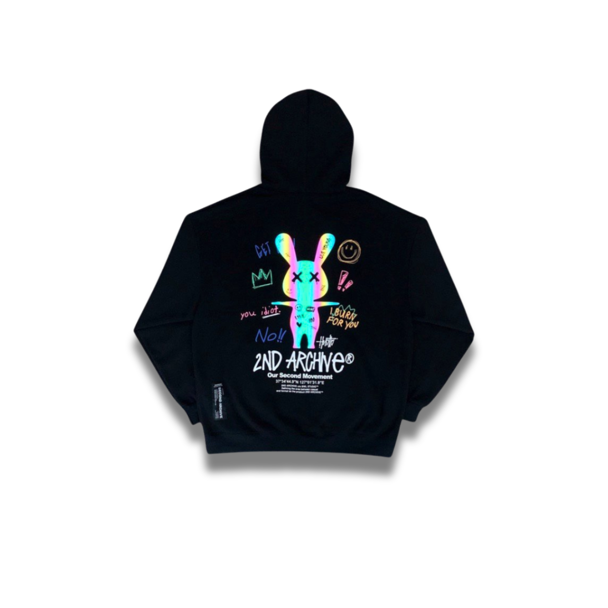 [2nd Archive] 落書きバニー スコッチ パーカー グラフィック プリント (SAB10F)