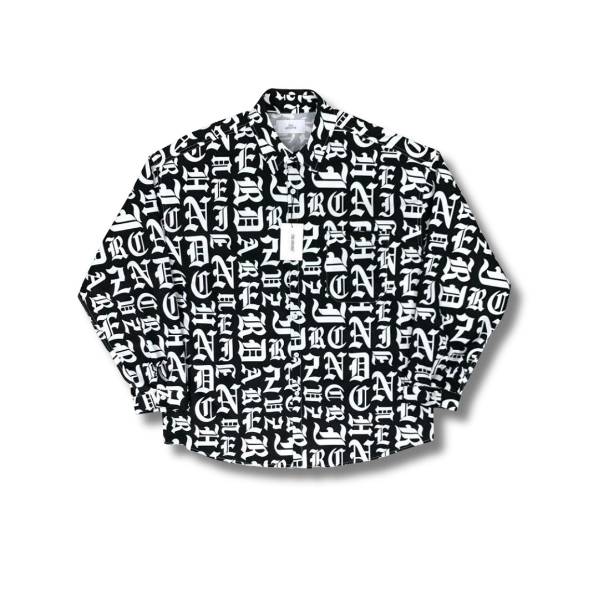 2nd Archiveのフルロゴプリントゴシックシャツ