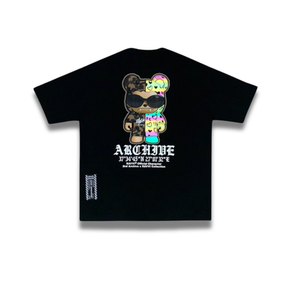 [2nd Archive]迷彩柄クマとサングラスのTシャツ(SAB217)