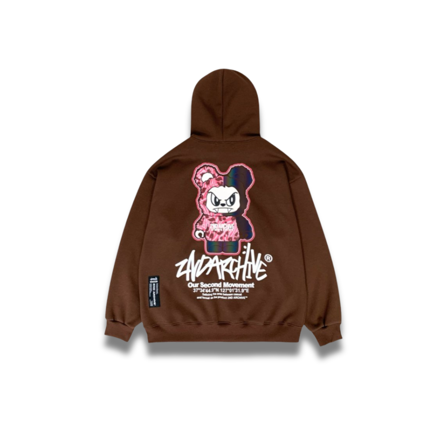 [2nd Archive]ピンクヒョウ柄ベアパーカー※セット販売あり(SAB218)