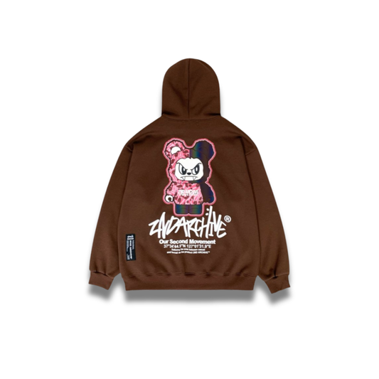 [2nd Archive]ピンクヒョウ柄ベアパーカー※セット販売あり(SAB218)