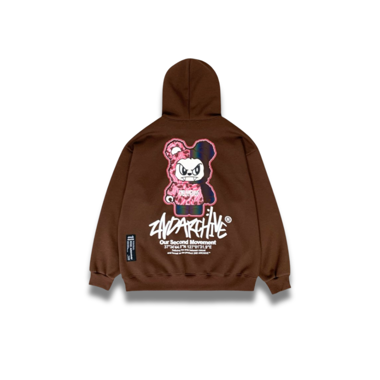 [2nd Archive]ピンクヒョウ柄ベアパーカー※セット販売あり(SAB210)