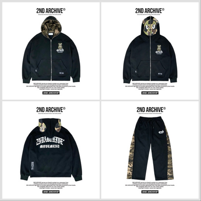 パーカーを平置きした状態で撮影したフロント画像