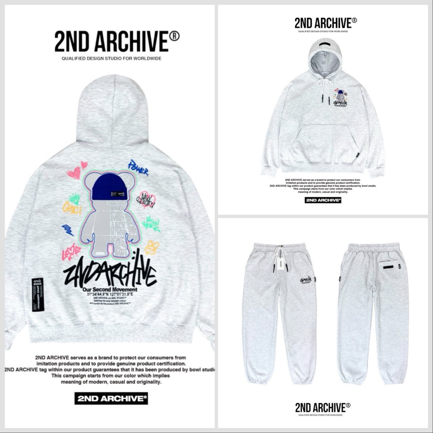 [2nd Archive]ブルービーニーベアパーカー※セット販売あり(SAB216)