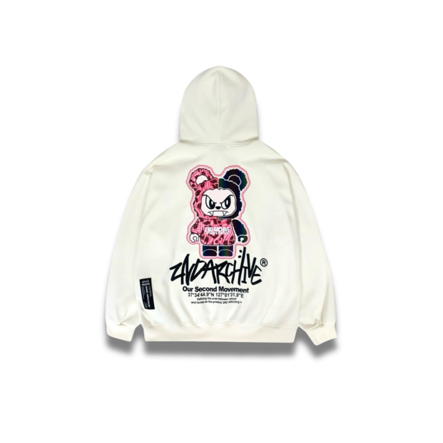 [2nd Archive]ピンクヒョウ柄ベアパーカー※セット販売あり(SAB210)