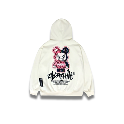 [2nd Archive]ピンクヒョウ柄ベアパーカー※セット販売あり(SAB210)