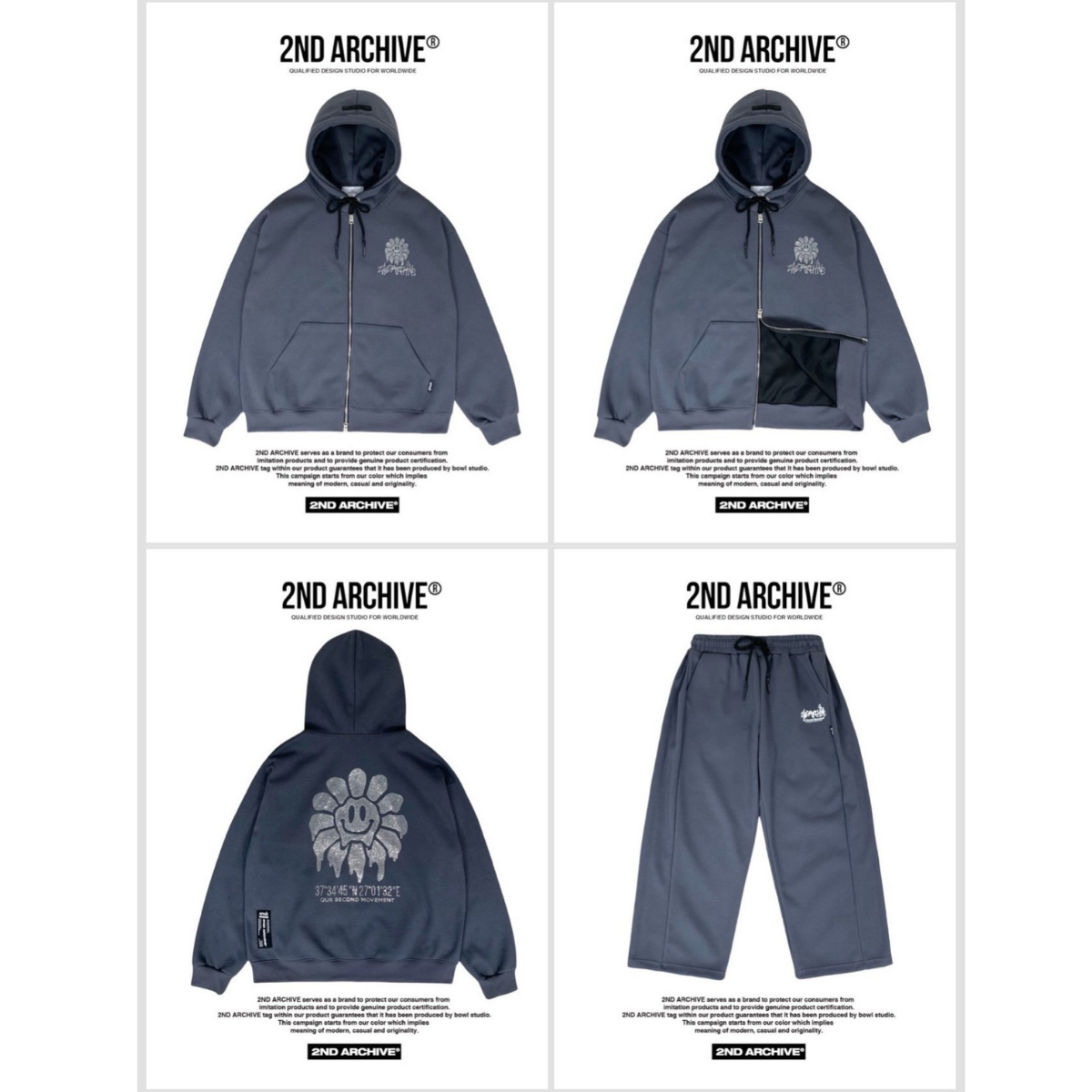 スタッズの立体感が分かる角度で撮影したディテールショット