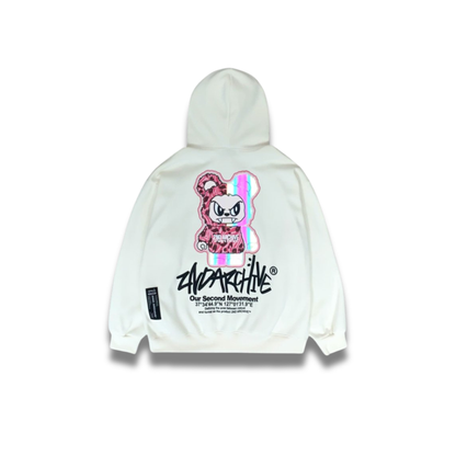 [2nd Archive]ピンクヒョウ柄ベアパーカー※セット販売あり(SAB210)