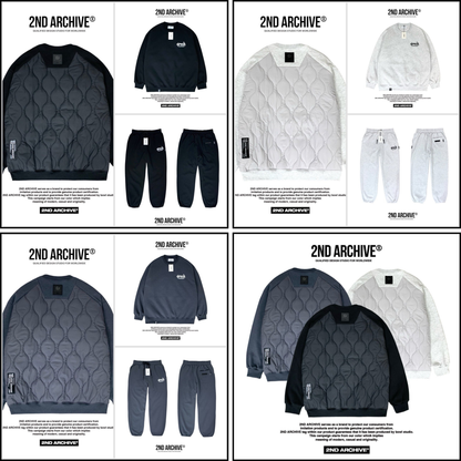 [2nd Archive] ロゴ入りパッド入りスウェット※セット販売あり (SAB04)