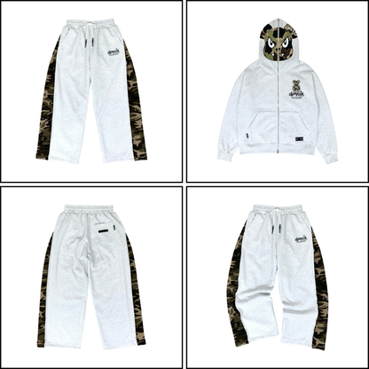 パーカーやシャツと合わせたセット風コーディネート撮影