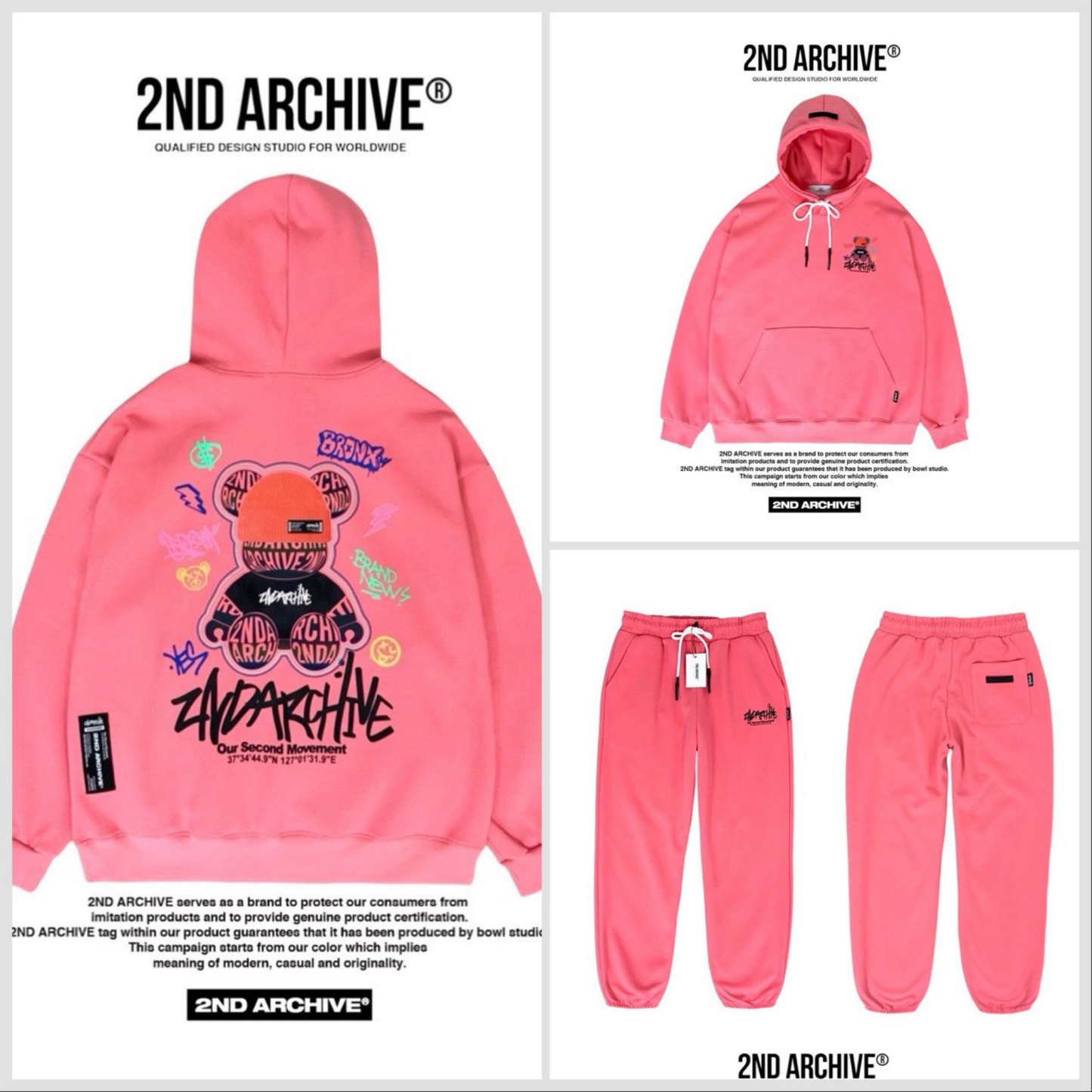 [2nd Archive]レッドレーベル ニットベアパーカー※セット販売あり(SAB207)