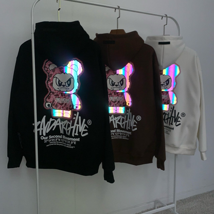 [2nd Archive]ピンクヒョウ柄ベアパーカー※セット販売あり(SAB210)