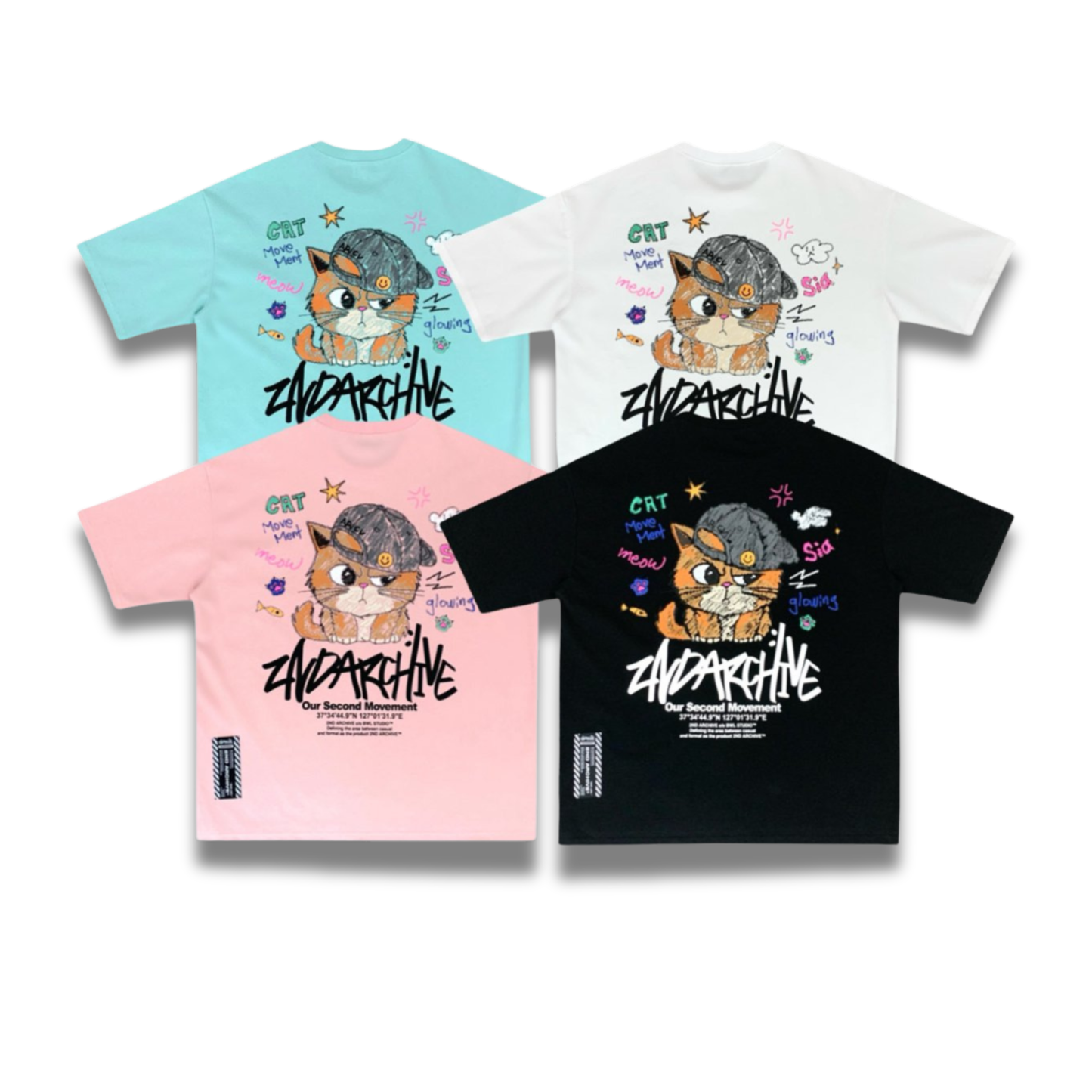 [2nd Archive]ボールキャップキャットTシャツ(SAB214)