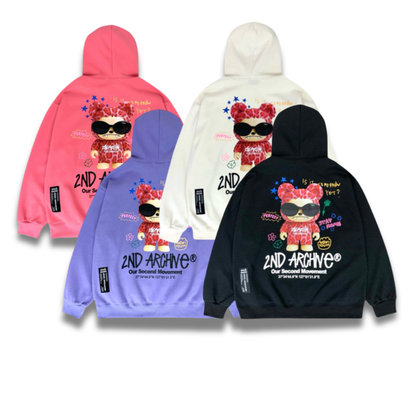 [2nd Archive]ピンクのヒョウ柄サングラスパーカー※セット販売あり(SAB213)