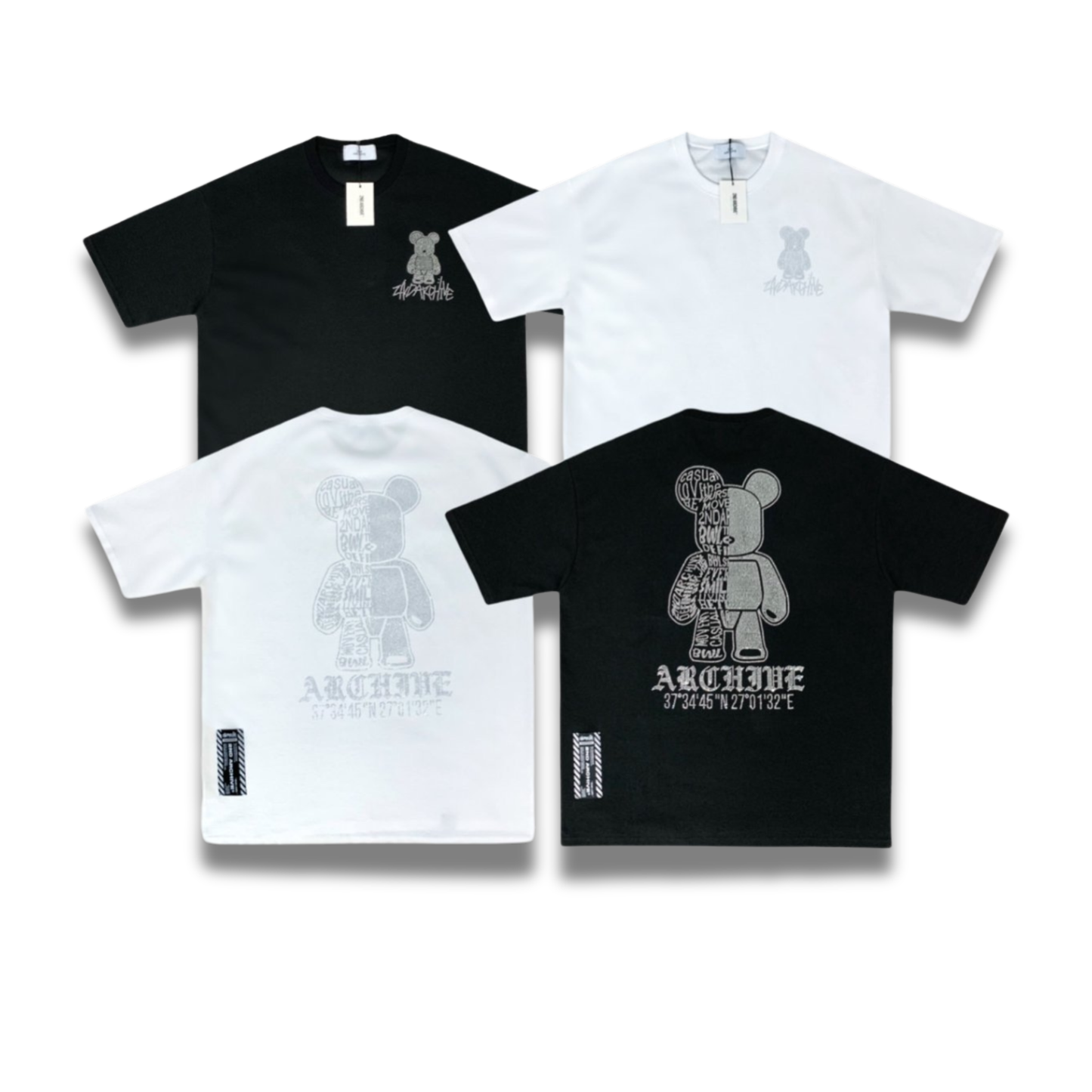 [2nd Archive]スタッズ付きハーフベアTシャツ(SAB222)