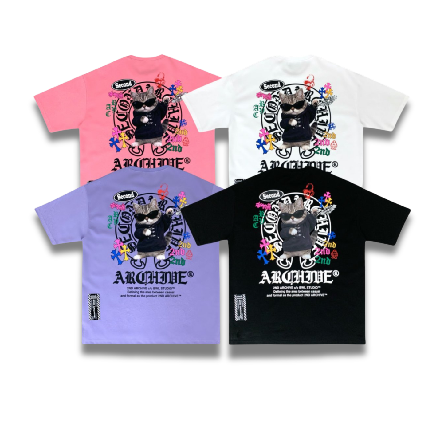 [2nd Archive]サークルダブキャットTシャツ(SAB223)